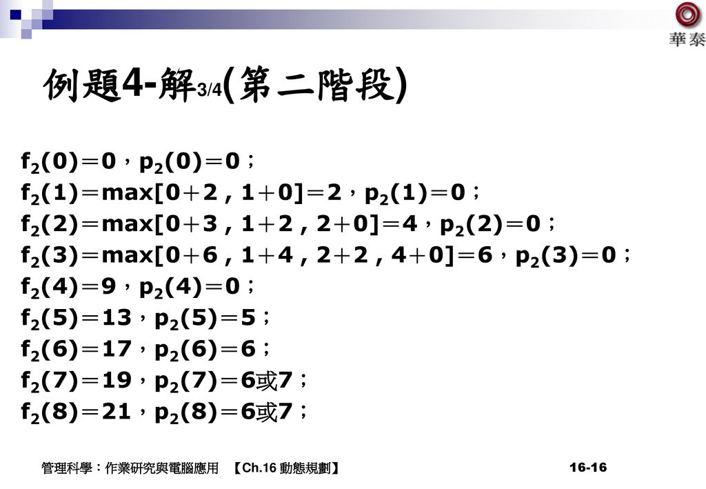 Chapter 16 動態規劃 Ppt Download